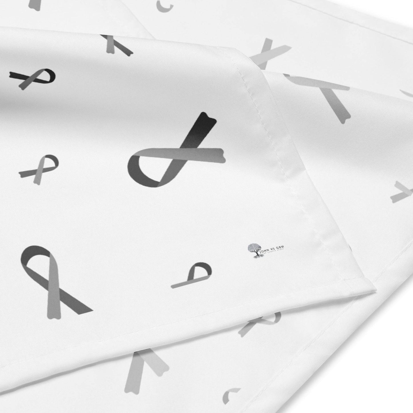 Grey Cancer Awareness Bandana - JohnVsGBM