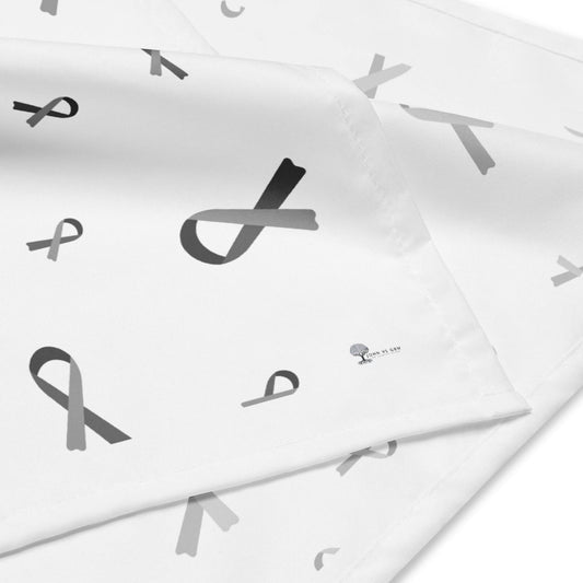 Grey Cancer Awareness Bandana - JohnVsGBM