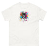 Grey Paint Blotch Ribbon Graffiti Tee - JohnVsGBMWhiteS