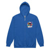 Grey Paint Blotch Ribbon Graffiti Zip Up Hoodie - JohnVsGBMRoyalS