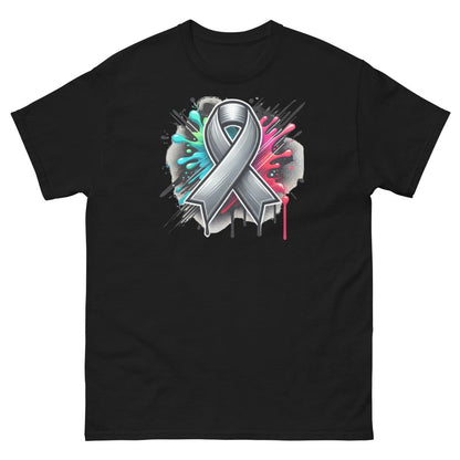 Grey Ribbon Graffiti Tee - JohnVsGBMBlackS