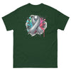 Grey Ribbon Graffiti Tee - JohnVsGBMForest GreenS