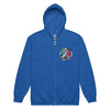 Grey Ribbon Graffiti Zip Up Hoodie - JohnVsGBMRoyalS