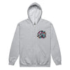 Grey Tones Ribbon Graffiti Zip Up Hoodie - JohnVsGBMSport GreyS