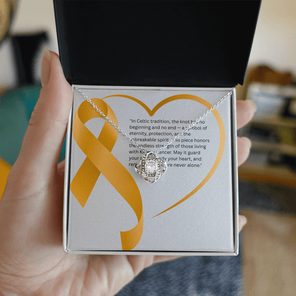 Guardian Spirit – Kidney Cancer Knot Pendant - JohnVsGBM14K White Gold FinishStandard Box
