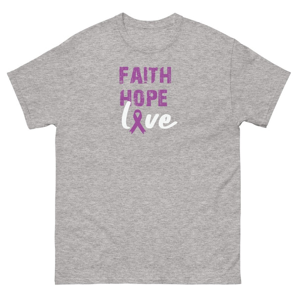 Hodgkin's Lymphoma Faith Tee - JohnVsGBMSport GreyS