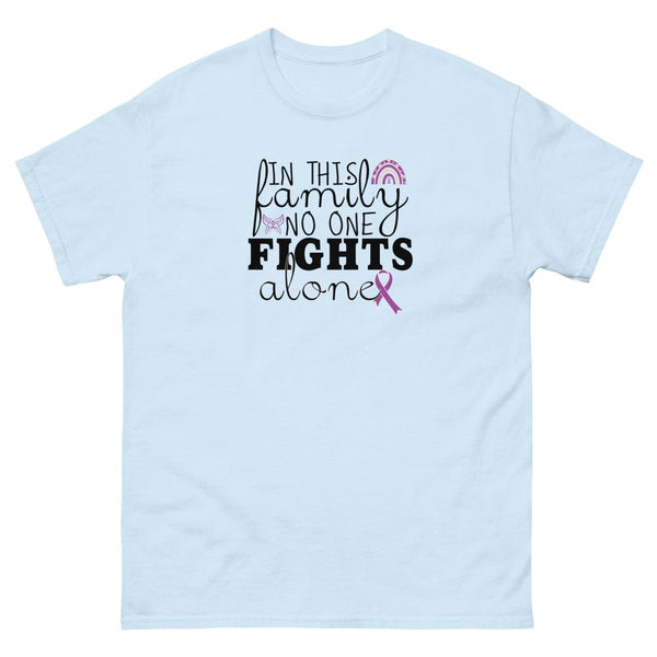 Hodgkin's Lymphoma Family Fight Tee - JohnVsGBMLight BlueS