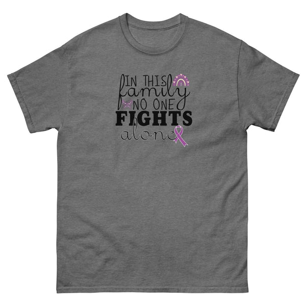 Hodgkin's Lymphoma Family Fight Tee - JohnVsGBMGraphite HeatherS