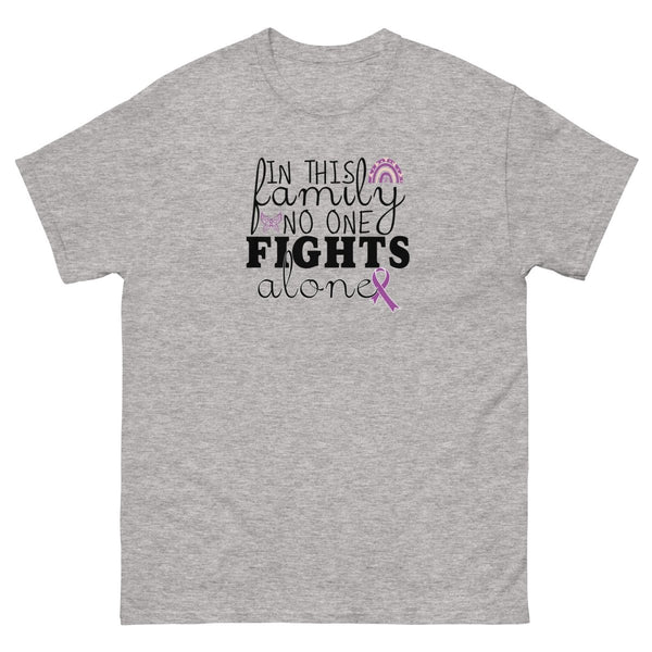 Hodgkin's Lymphoma Family Fight Tee - JohnVsGBMSport GreyS