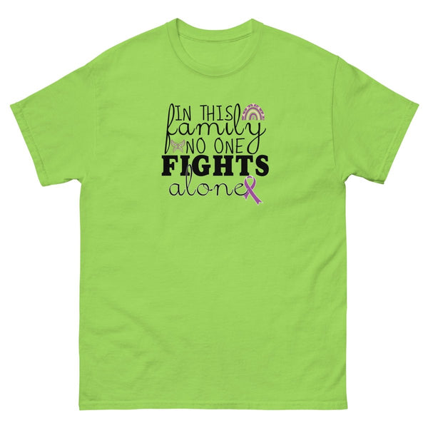 Hodgkin's Lymphoma Family Fight Tee - JohnVsGBMLimeS