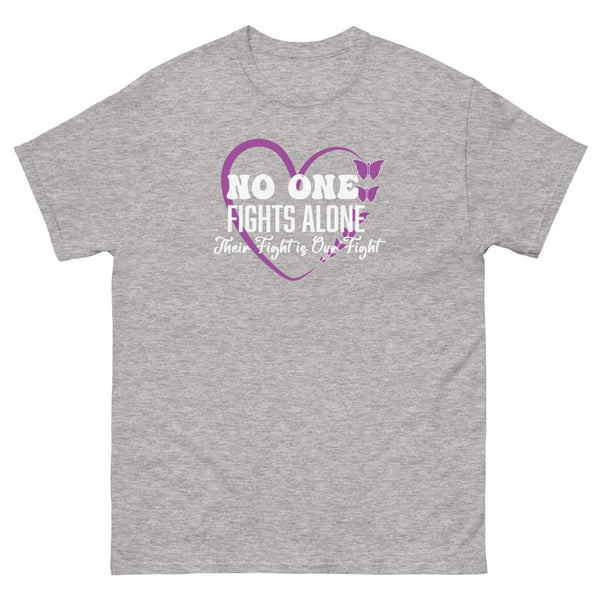 Hodgkin's Lymphoma Heart Tee - JohnVsGBMSport GreyS