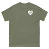 Hodgkin's Lymphoma Heart Tee - JohnVsGBMMilitary GreenS