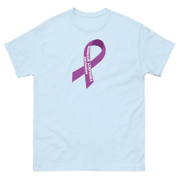 Hodgkin's Lymphoma Lg Ribbon Tee - JohnVsGBMLight BlueS