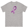 Hodgkin's Lymphoma Lg Ribbon Tee - JohnVsGBMSport GreyS