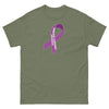 Hodgkin's Lymphoma Lg Ribbon Tee - JohnVsGBMMilitary GreenS