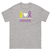 Hodgkin's Lymphoma Peace Tee - JohnVsGBMSport GreyS