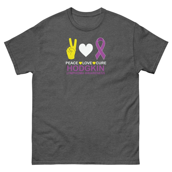 Hodgkin's Lymphoma Peace Tee - JohnVsGBMDark HeatherS