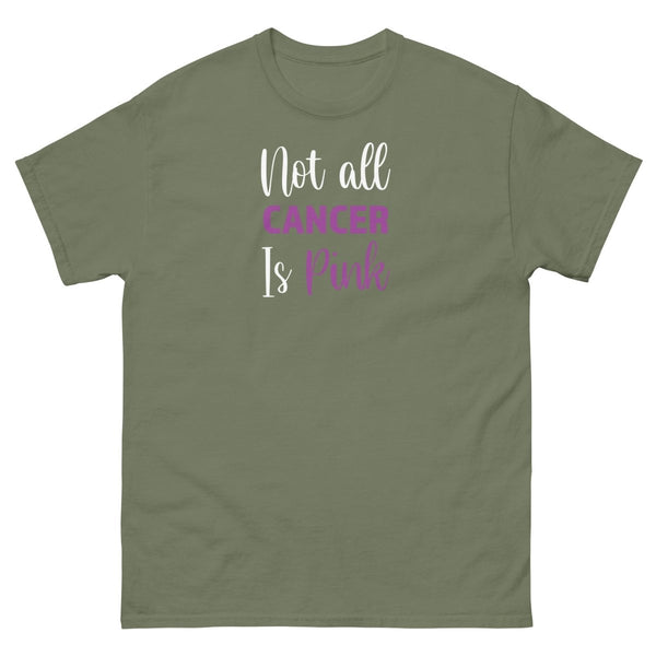 Hodgkin's Lymphoma Pink Tee - JohnVsGBMMilitary GreenS