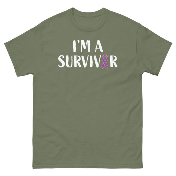 Hodgkin's Lymphoma Survivor Tee - JohnVsGBMMilitary GreenS