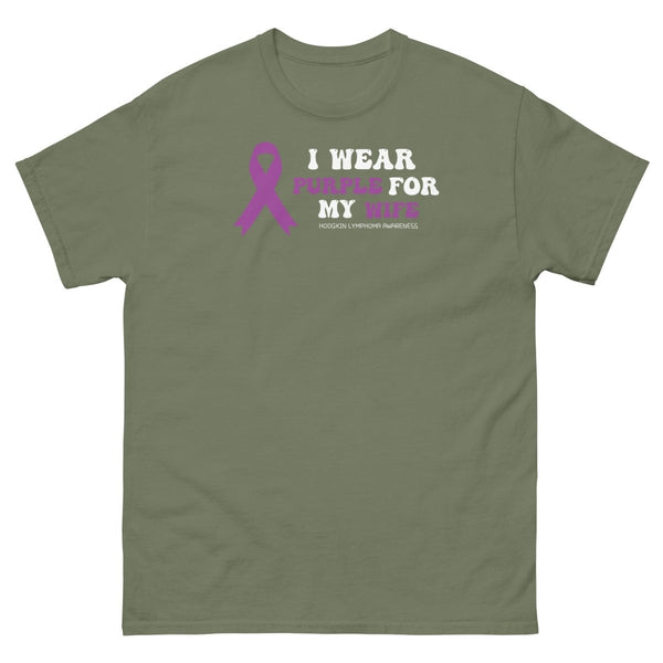 Hodgkin's Lymphoma Wife Tee - JohnVsGBMMilitary GreenS