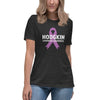 Hodgkin's Lymphoma Women's Awareness Tee - JohnVsGBMDark Grey HeatherS