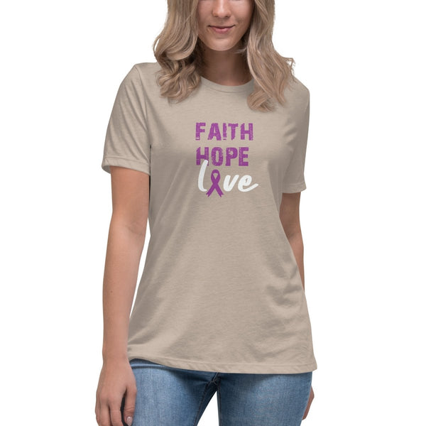 Hodgkin's Lymphoma Women's Faith Tee - JohnVsGBMHeather StoneS