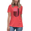 Hodgkin's Lymphoma Women's Fight Flag Tee - JohnVsGBMHeather RedS