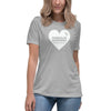 Hodgkin's Lymphoma Women's Heart Tee - JohnVsGBMAthletic HeatherS