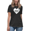 Hodgkin's Lymphoma Women's Heart Tee - JohnVsGBMDark Grey HeatherS