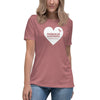 Hodgkin's Lymphoma Women's Heart Tee - JohnVsGBMHeather MauveS