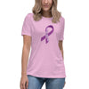 Hodgkin's Lymphoma Women's Lg Ribbon Tee - JohnVsGBMHeather Prism LilacS