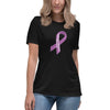 Hodgkin's Lymphoma Women's Lg Ribbon Tee - JohnVsGBMBlackS