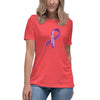 Hodgkin's Lymphoma Women's Lg Ribbon Tee - JohnVsGBMHeather RedS