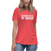 Hodgkin's Lymphoma Women's Mommy Tee - JohnVsGBMHeather RedS