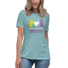 Hodgkin's Lymphoma Women's Peace Tee - JohnVsGBMHeather Blue LagoonS