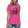 Hodgkin's Lymphoma Women's Ribbon Flag Tee - JohnVsGBMBerryS