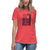 Hodgkin's Lymphoma Women's Ribbon Flag Tee - JohnVsGBMHeather RedS