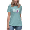 Hodgkin's Lymphoma Women's Squad Tee - JohnVsGBMHeather Blue LagoonS