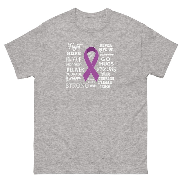 Hodgkin's Lymphoma Words Tee - JohnVsGBMSport GreyS