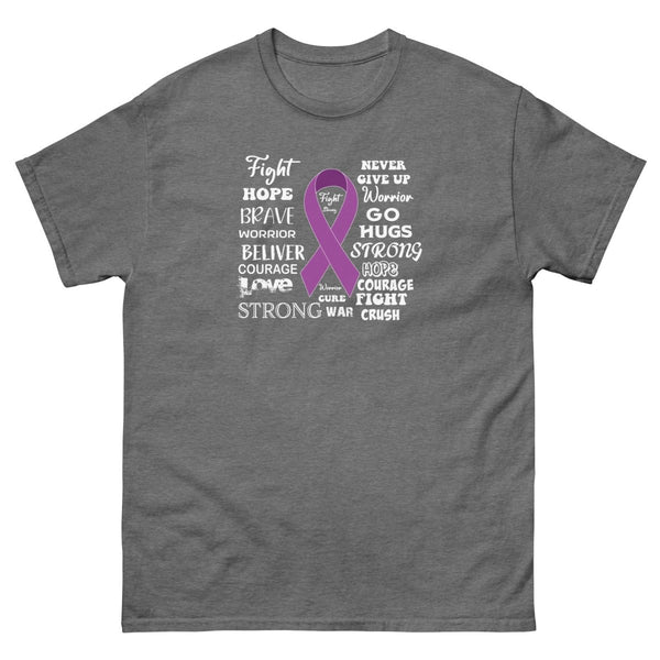 Hodgkin's Lymphoma Words Tee - JohnVsGBMGraphite HeatherS