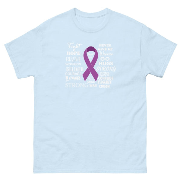 Hodgkin's Lymphoma Words Tee - JohnVsGBMLight BlueS