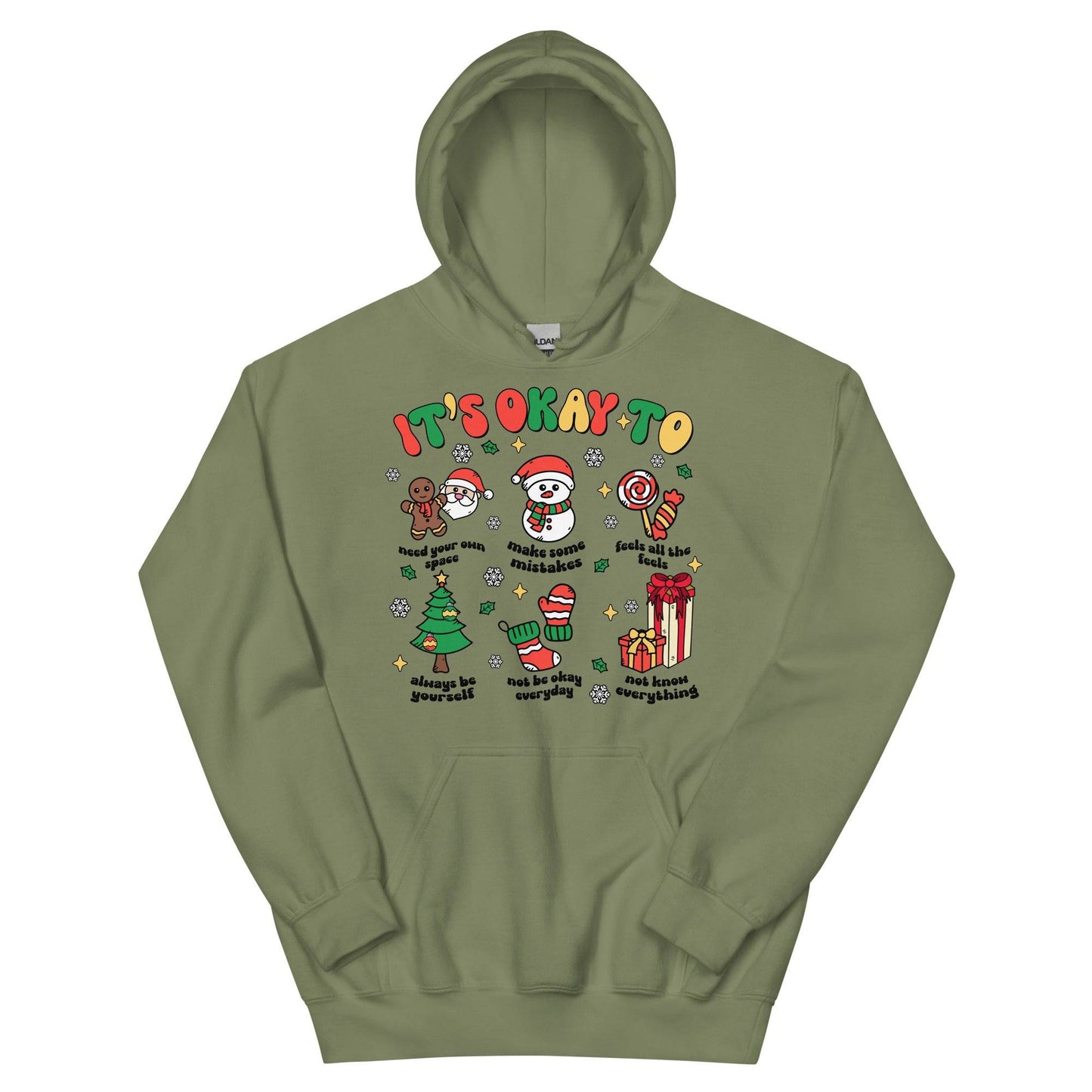 It's Okay To Hoodie - JohnVsGBMMilitary GreenS