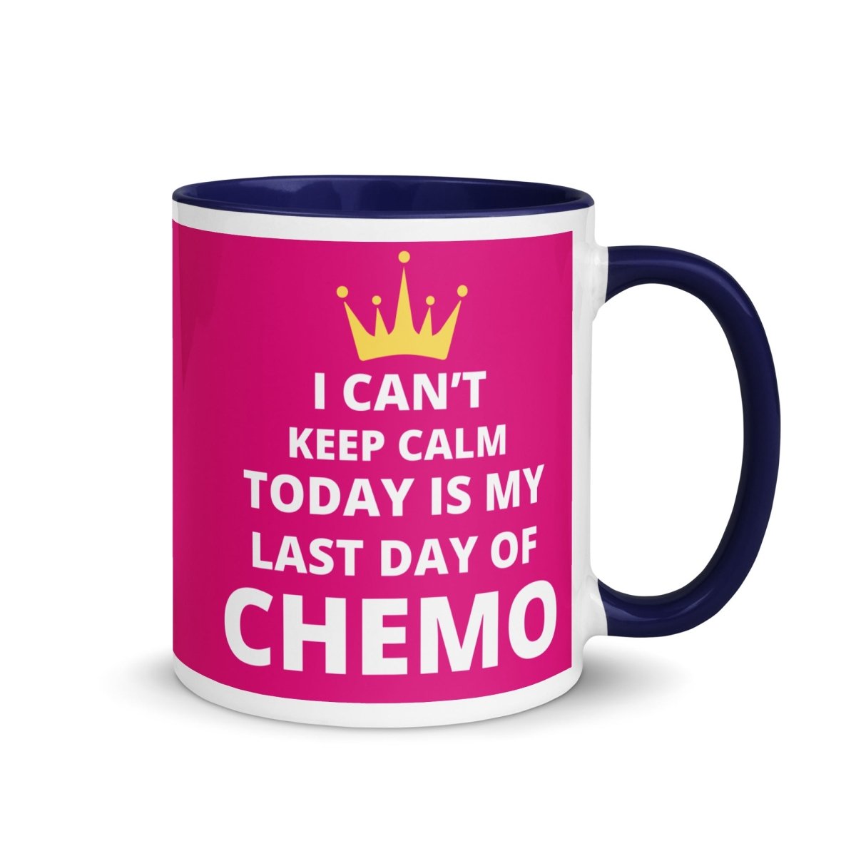 Keep Calm Chemo Mug - JohnVsGBMDark Blue11 oz