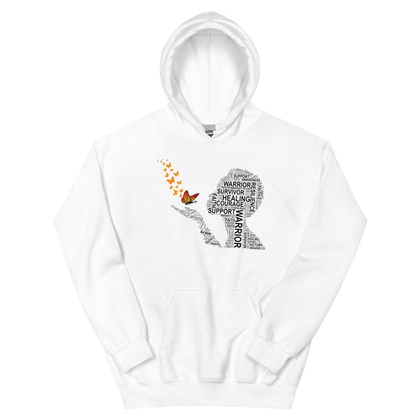 Kidney Cancer Butterfly Hoodie - JohnVsGBMWhiteS