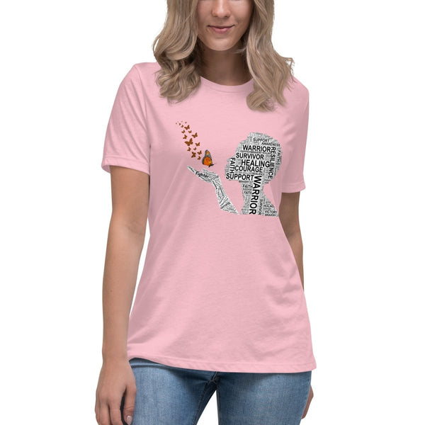 Kidney Cancer Women's Butterfly Tee - JohnVsGBMPinkS