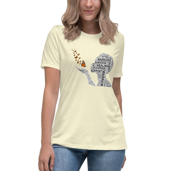 Kidney Cancer Women's Butterfly Tee - JohnVsGBMCitronS