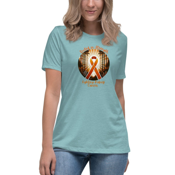 Kidney Cancer Women's Forest Tee - JohnVsGBMHeather Blue LagoonS