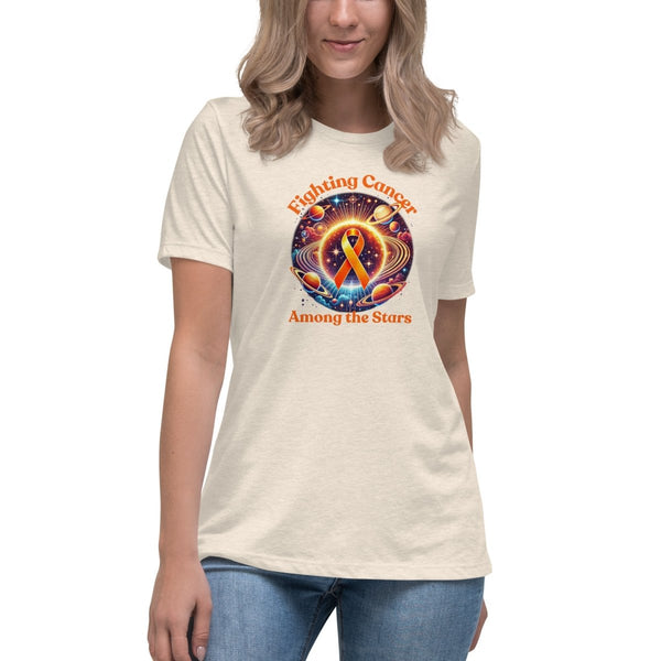 Kidney Cancer Women's Galaxy Tee - JohnVsGBMHeather Prism NaturalS