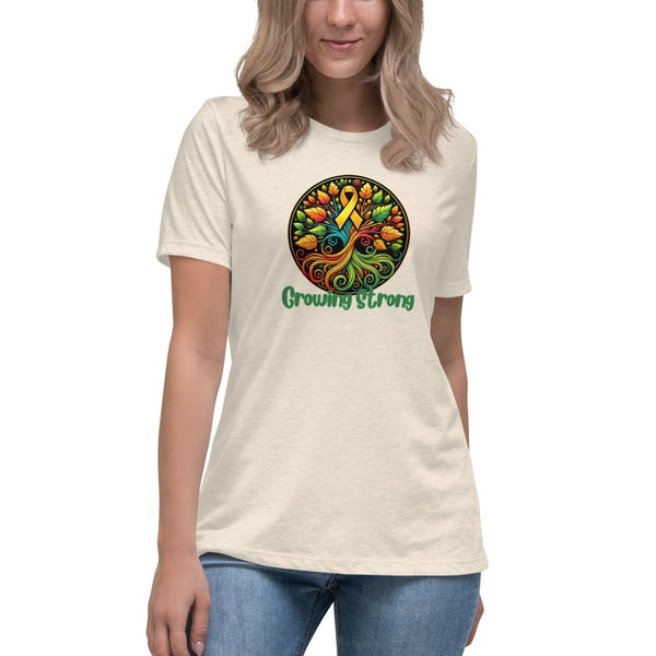 Kidney Cancer Women's Growing Tee - JohnVsGBMHeather Prism NaturalS