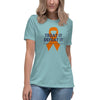 Kidney Cancer Women's Ribbon Tee - JohnVsGBMHeather Blue LagoonS